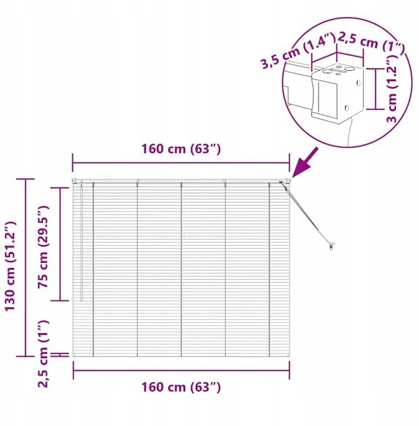 vidaXL Βενετικές Περσίδες Αλουμινίου, 130 x 160 cm, Ασημί
