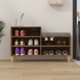 vidaXL Ραφιέρα παπουτσιών, καπνιστή δρυς, 102x36x60 εκ.