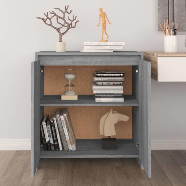 vidaXL Ντουλάπι Γκρι Sonoma Δρυς, 70x40x73,5 cm, Πλαστικοποιημένη Πίνακας