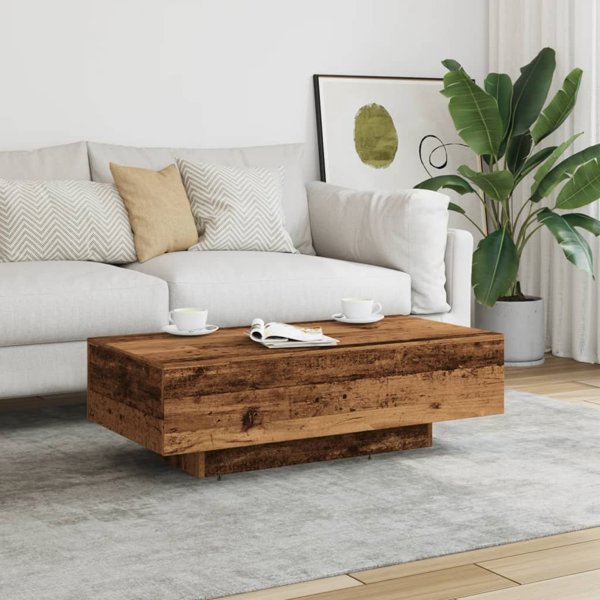 vidaXL vidaXL Stolik kawowy, stare drewno, 100x49,5x31 cm