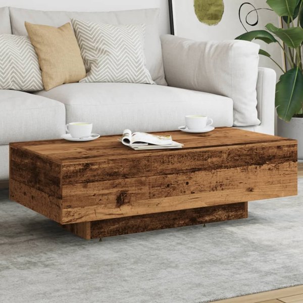 vidaXL vidaXL Stolik kawowy, stare drewno, 100x49,5x31 cm
