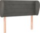 vidaXL Υποκέφαλο τύπου “Uszak”, σκούρο γκρι, 103x23x78/88 εκ., βελούδινο