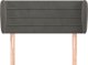 vidaXL Υποκέφαλο τύπου “Uszak”, σκούρο γκρι, 103x23x78/88 εκ., βελούδινο