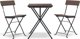 vidaXL Σετ 3τμχ Επίπλων Bistro, Καφέ, Πολυρατάν