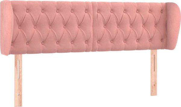 vidaXL Zaglofor uszak, rozowy, 163x23x78/88 cm, aksamitny
