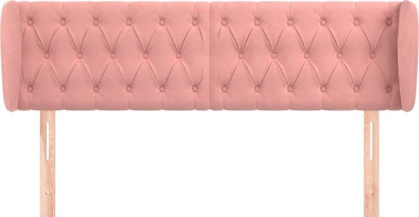 vidaXL Zaglofor uszak, rozowy, 163x23x78/88 cm, aksamitny