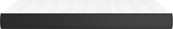 vidaXL Στρώμα τσέπης μαύρο 120x200x20 cm από τεχνητό δέρμα
