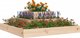 vidaXL Donica, 80x80x27 cm, lite drewno sosnowe