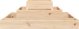 vidaXL Donica, 80x80x27 cm, lite drewno sosnowe