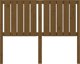 vidaXL Κεφαλάρι κρεβατιού, μελί καφέ, 125,5x4x100 εκ, πεύκο ξύλο