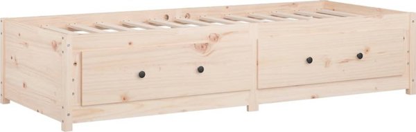 vidaXL Καθημερινό κρεβάτι, 80x200 εκ., μασίφ ξύλο πεύκου