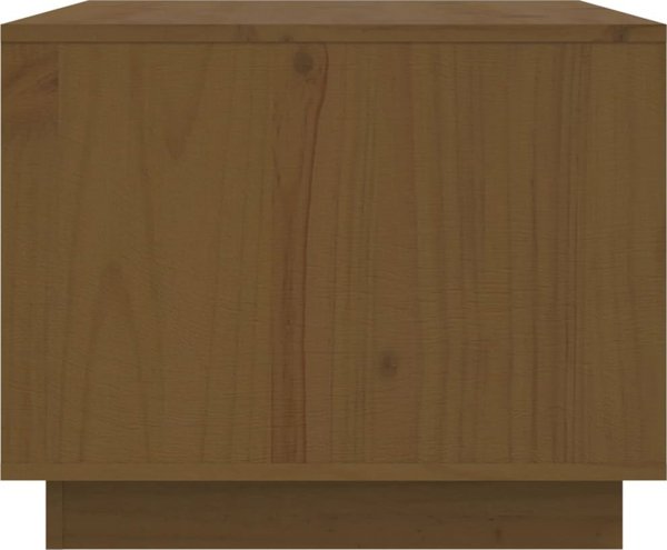 vidaXL Stolik kawowy miodowy braz 80x50x40 cm lite drewno sosnowe