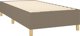 vidaXL Kontinentalno krebati me mattress, taupe, 90x190 cm, tkanina