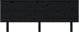 vidaXL Wezglowie lozka czarne 204x6x82,5 cm, lite drewno sosnowe