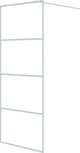 vidaXL Διαχωριστικό ντους, λευκό, 80x195 εκ., διάφανο ESG γυαλί