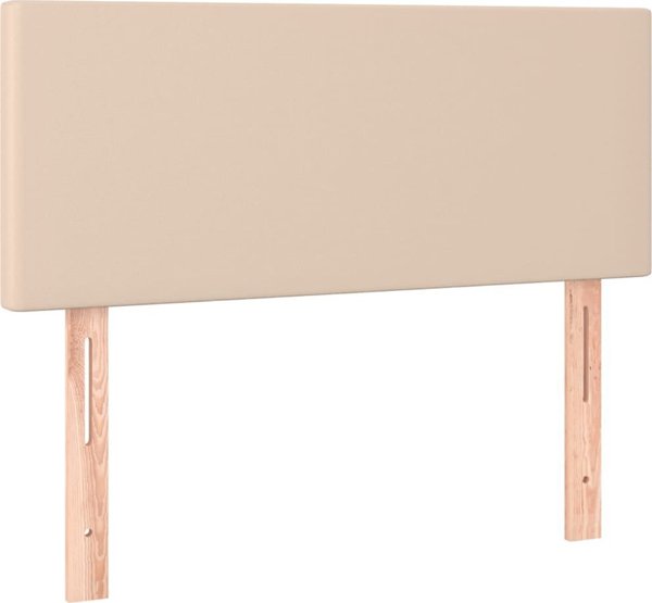 Κεφαλάρι κρεβατιού με LED, cappuccino, 80x5x78/88 cm, οικοδέρμα