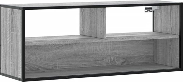 vidaXL Szafka pod telewizor, szary dab sonoma, 100x31x39,5 cm