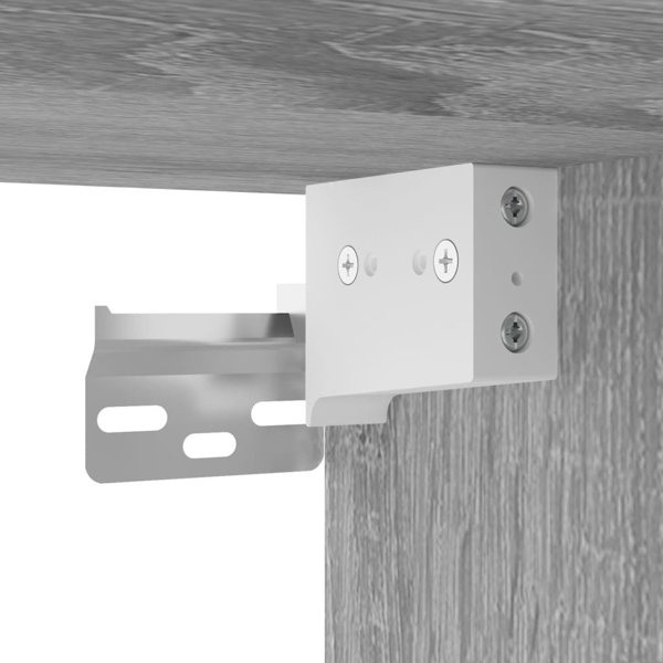 vidaXL Szafka pod telewizor, szary dab sonoma, 100x31x39,5 cm