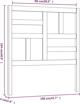vidaXL Κεφαλάρι κρεβατιού, γκρι, 106x4x104 εκ, μασίφ πεύκο
