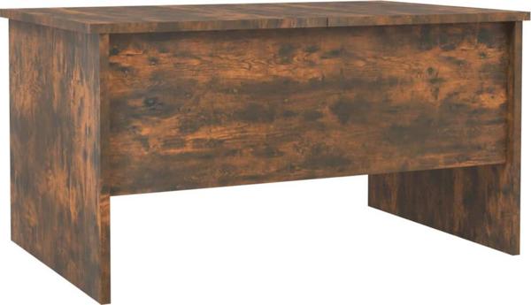 vidaXL Τραπεζάκι καφέ, καπνισμένη δρυς, 80x50x42,5 εκ