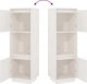 vidaXL Υψηλή Ντουλάπα Λευκή 38x35x117 εκ. από Στερεό Πεύκο
