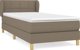 vidaXL Κρεβάτι Continental με Στρώμα, taupe, 80x200 cm, ύφασμα