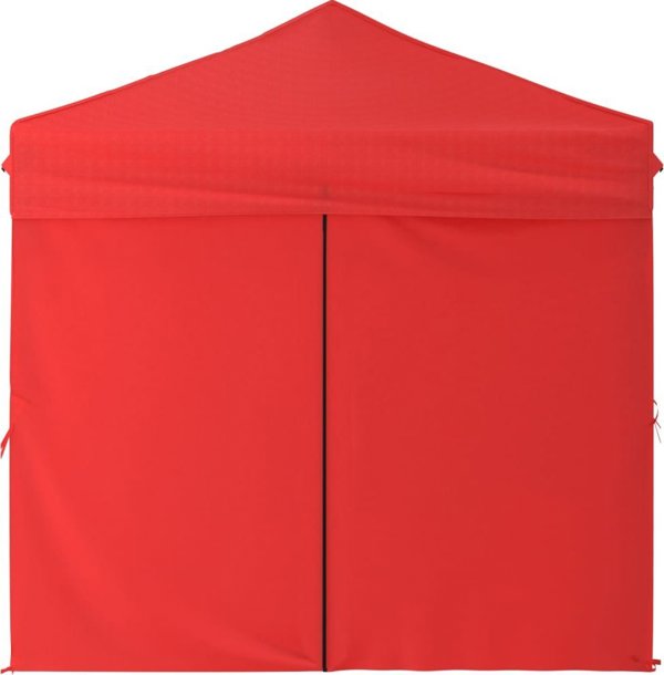 vidaXL Skladany namiot imprezowy ze scianami, czerwony, 2x2 m