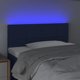 vidaXL Κεφαλάρι Κρεβατιού με LED, Μπλε, 100x5x78/88 cm, Υφασμάτινο