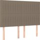 vidaXL Κεφαλάρια κρεβατιού, 4 τεμ., taupe, 72x5x78/88 cm, ύφασμα