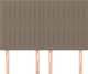 vidaXL Κεφαλάρια κρεβατιού, 4 τεμ., taupe, 72x5x78/88 cm, ύφασμα