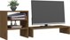 vidaXL Βάση για οθόνη, μελί καφέ, 81x20x30 εκ, από συμπαγές πεύκο
