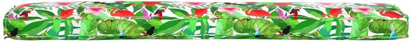 vidaXL Σετ 2 Μαξιλάρια Παλετών Παγκάκι Τροπική Ζούγκλα 200x40x8 εκ. Ύφασμα Oxford