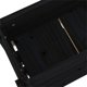 vidaXL Donica, czarna, 112x25x104,5 cm, lite drewno sosnowe