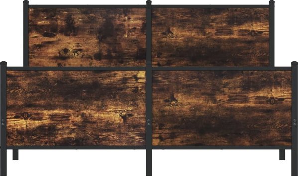 vidaXL Metalliako plaisio krevatiou, xwris strwma, ksari drepni me kapnou, 140x200 cm