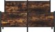 vidaXL Metalliako plaisio krevatiou, xwris strwma, ksari drepni me kapnou, 140x200 cm