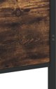 vidaXL Metalliako plaisio krevatiou, xwris strwma, ksari drepni me kapnou, 140x200 cm
