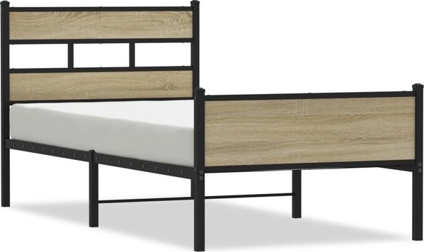 vidaXL Lozko bez materaca dab sonoma 80x200 cm