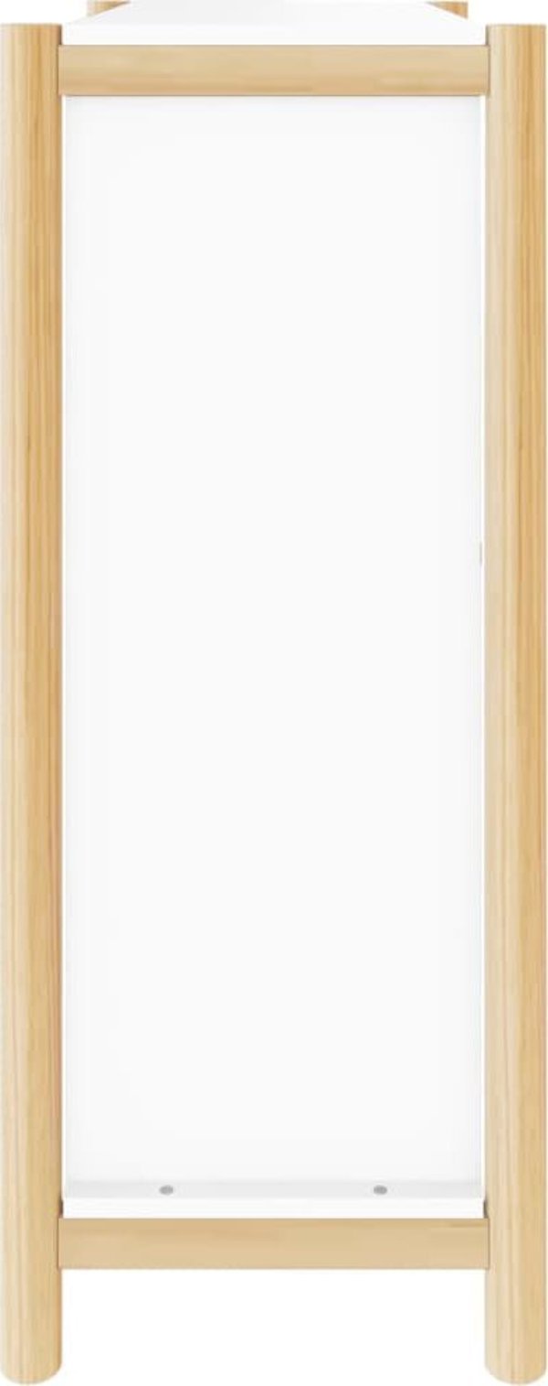 vidaXL Ραφιέρα παπουτσιών, λευκή, 57,5x33x80 εκ.