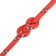 vidaXL Linka zeglarska czerwona 18 mm 25 m polipropylen