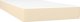 vidaXL Οριζόντιο κρεβάτι με στρώμα, κρεμ, 90x190 cm, ύφασμα