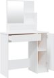 vidaXL Σετ με τουαλέτα, λευκό, 86,5x35x136 εκ.