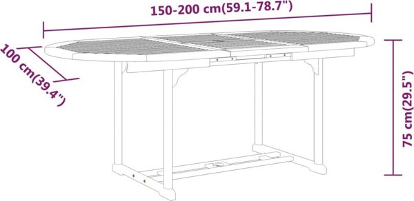 vidaXL Σετ επίπλων κήπου 5 τμχ, μασίφ ξύλο ευκαλύπτου