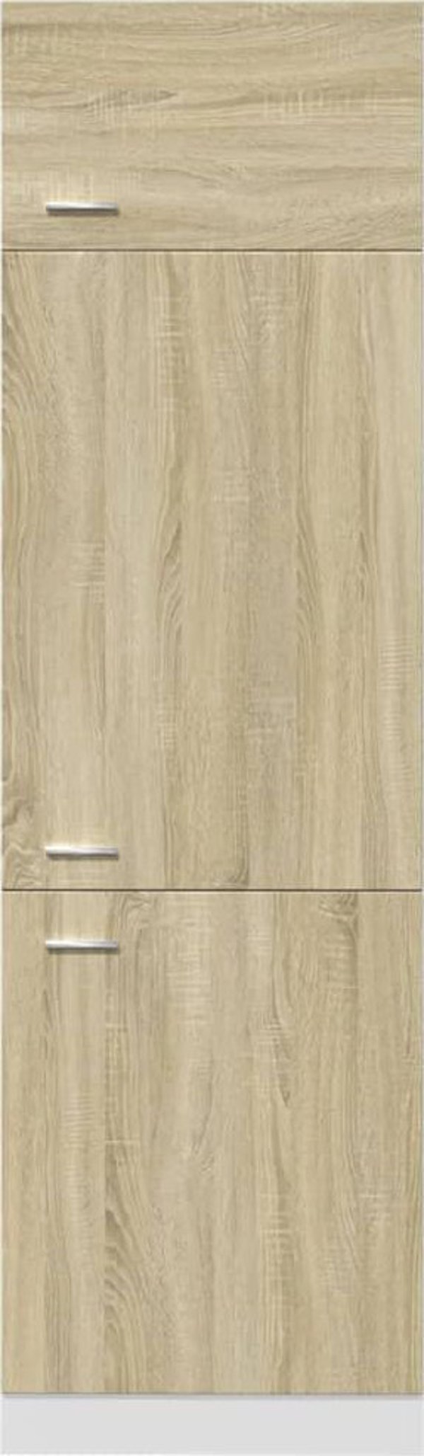 vidaXL Ντουλάπι για ψυγείο, χρώμα δρυς σονόμα, 60x57x207 εκ, μοριοσανίδα