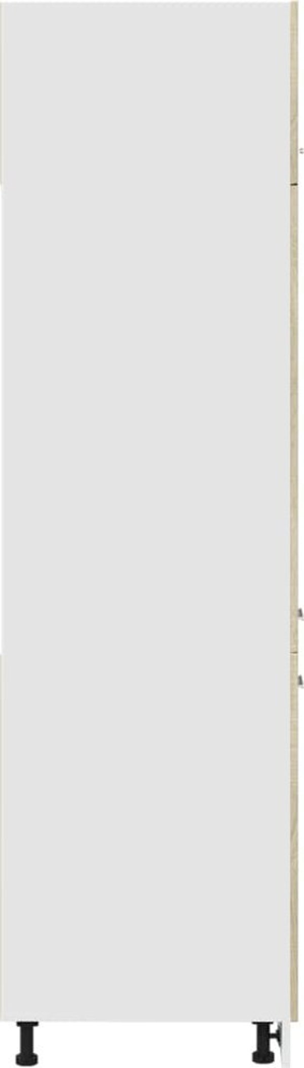 vidaXL Ντουλάπι για ψυγείο, χρώμα δρυς σονόμα, 60x57x207 εκ, μοριοσανίδα