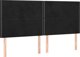 vidaXL Zaglowek do lozka z LED, mavro, 200x5x118/128 cm, aksamit