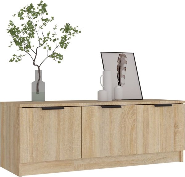 vidaXL Έπιπλο τηλεόρασης Sonoma Δρυς, 102x35x36,5 εκ.