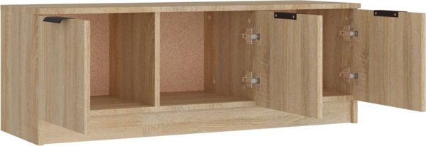 vidaXL Έπιπλο τηλεόρασης Sonoma Δρυς, 102x35x36,5 εκ.