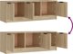 vidaXL Έπιπλο τηλεόρασης Sonoma Δρυς, 102x35x36,5 εκ.