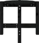 vidaXL vidaXL Stolik kawowy, czarny,  52,5x45 cm, lite drewno sosnowe
