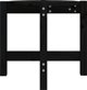 vidaXL vidaXL Stolik kawowy, czarny,  52,5x45 cm, lite drewno sosnowe
